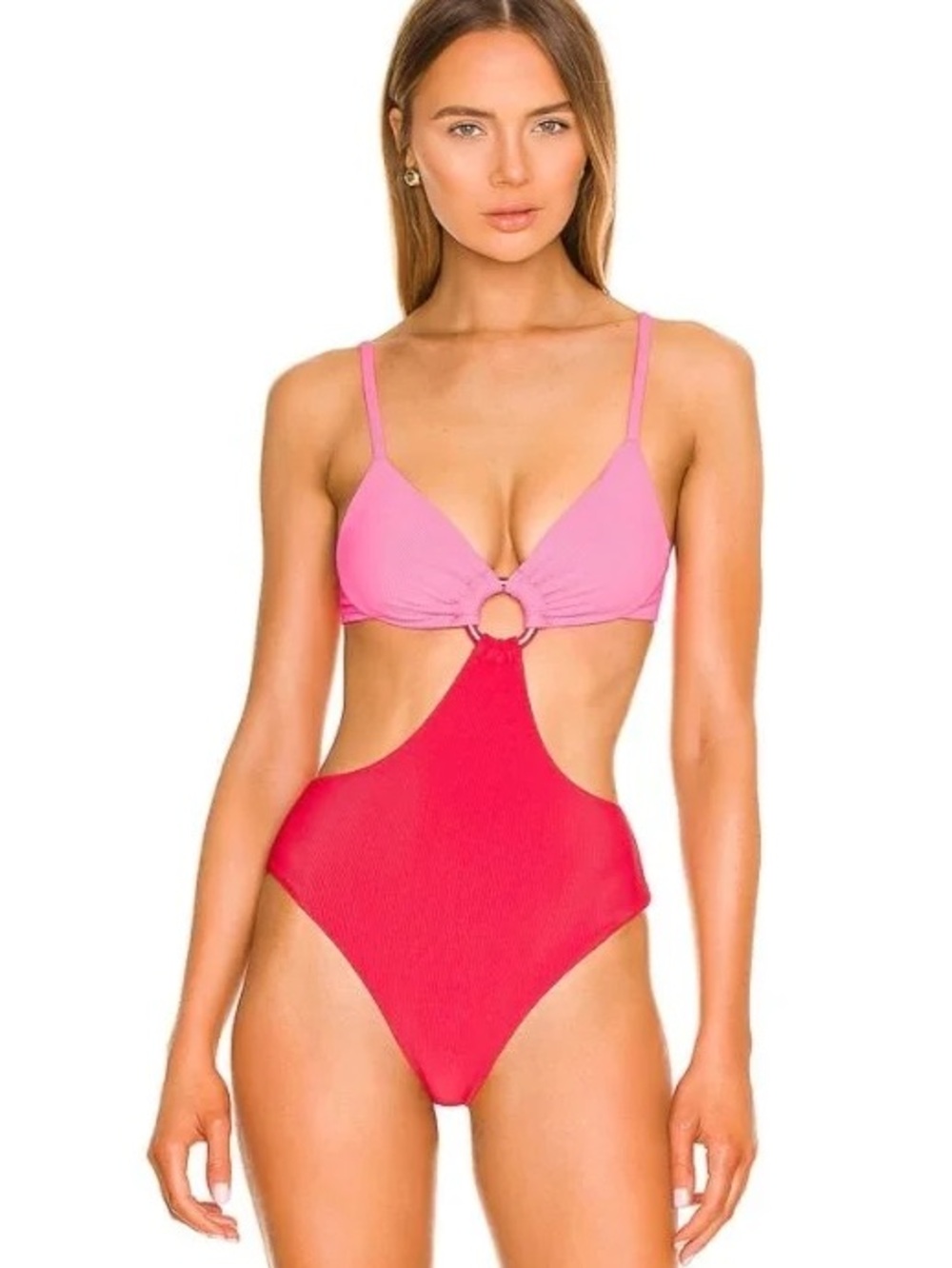 NWT Kirsten One Piece in Lipstick Colorblock
BEACH RIOT (XS)
